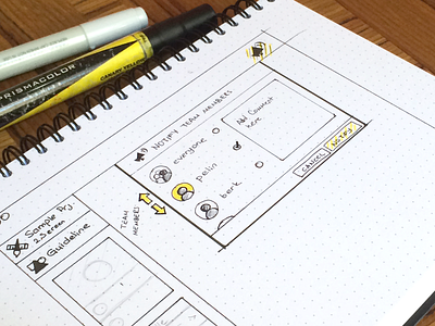 Notify sheet sketch app dot grid handmade notification sketch