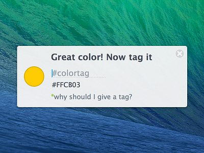 Tagging Colors app color colour development mac palette popover guideline tag tagging ui
