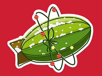 Zeplin Christmas christmas illustration logo sticker zeplin