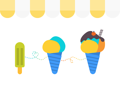 Ice Cream Upgrade cone icecream illustration