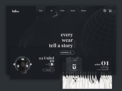 Cloth Web Design Concept | telme.co