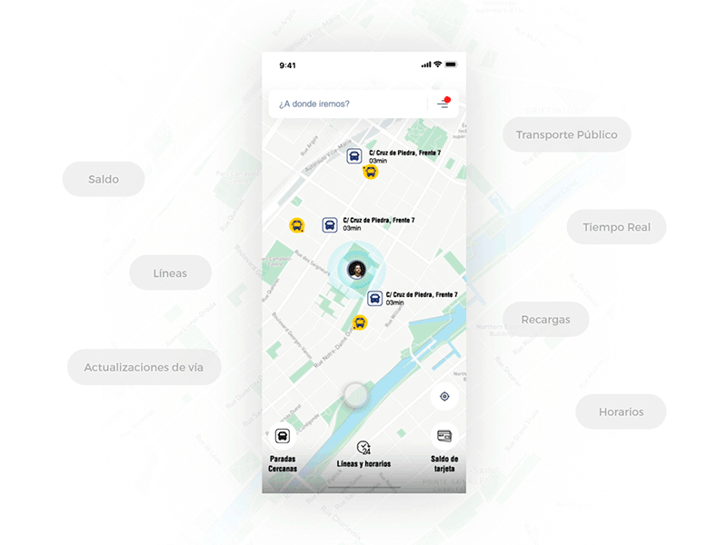Transport App Realtime conection appui creative design dribbble firstshot interface invite mobile ui