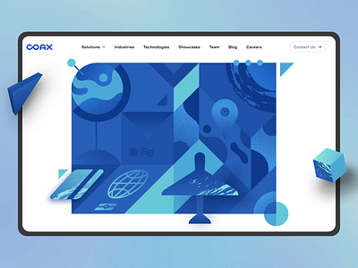 Software development company website animation branding clean illustration interface landing landing page minimal typography ui ux web website white