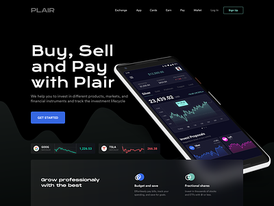 Trading Software Landing Page design financial trading system trading system ui ux web website