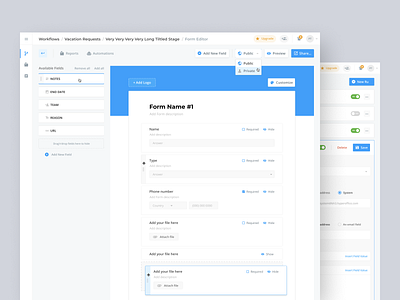 Workflow builder - Form by COAX Digital on Dribbble