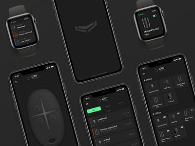 Security system - Interface black security ui uiux