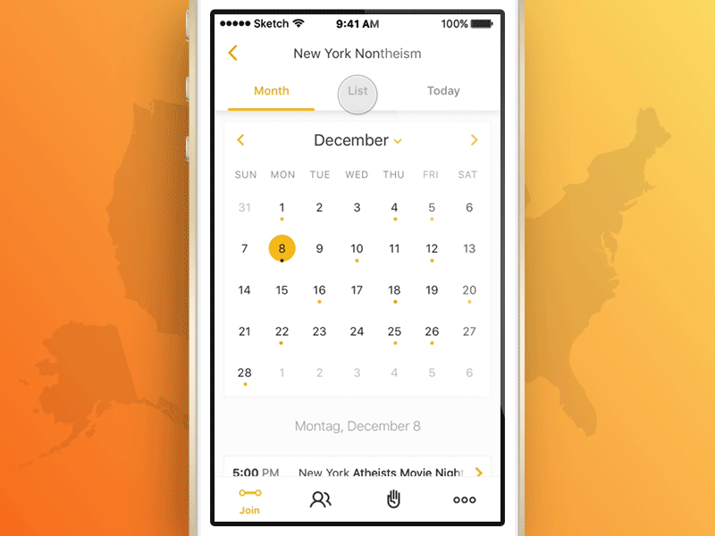 Event Application Calendar