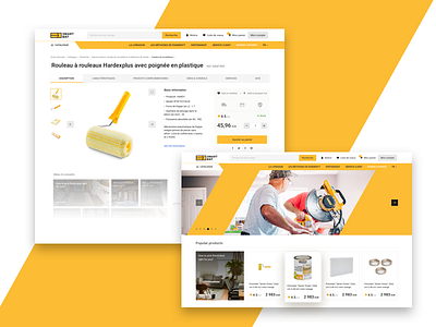 E-commerce portal for French market. category construction ecommerce portal product page shop store