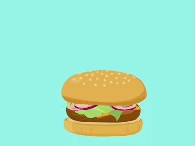 Burger 2d animation after effects animation burger hungry mcdo mograph motion design motion graphics