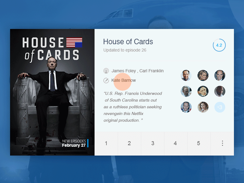 Card card flat flat design gif tv ui ux video