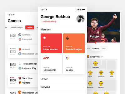 Soccer live experience football game interface ios11 iphonex player soccer suning user ux video