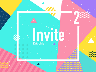 Invite x 2 dribbble invita invitation invite