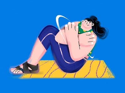 N.( Yoga girl ) character design draw exercise girl illustration illustrator sports vector yoga yoga pose