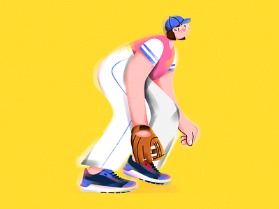 S.(Baseball girl) character design draw girl illustration illustrator shoes sports vector