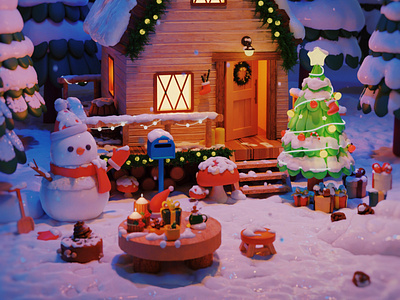 christmas cabin！