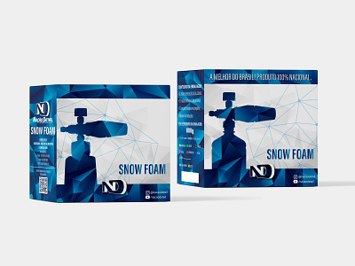 Snow Foam Box abstract box branding design foam graphic design illustration rebranding snow