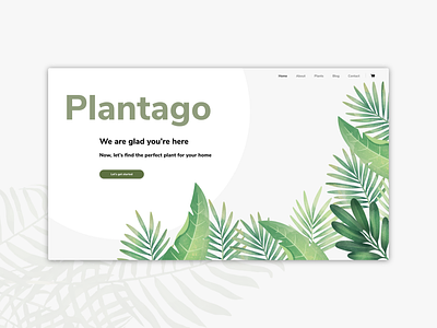 Plants App Landing Page