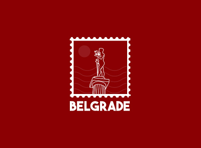 Belgrade Sticker branding hometown illustrator sticker vector weekly challenge weekly warmup