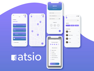 Eatsio App - Concept adobe xd branding clean concept dailyui ux wireframe