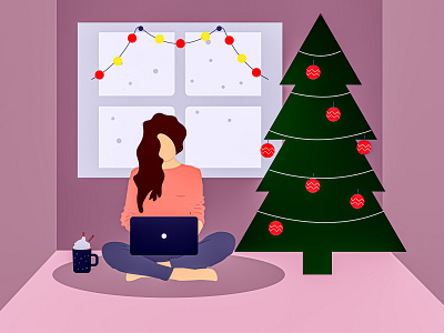 Merry Christmas Everybody! 🎄 christmas clean dailyui illustration ui vector