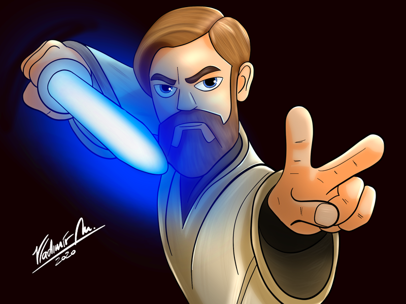 Learn How to Draw Obi-Wan Kenobi from Star Wars Rebels (Star Wars Rebels)  Step by Step : Drawing Tutorials