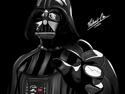 Darth Vader cartoon drawing star waars