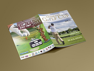 Golf magazine dtp leaflet design magazine print