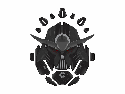 Darthvader illustration star wars vector