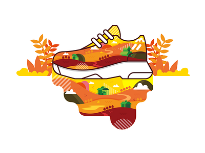 A-Max Fall design illustration shoes sneaker vector