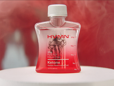 HVMN Ketone art direction branding illustration packaging video