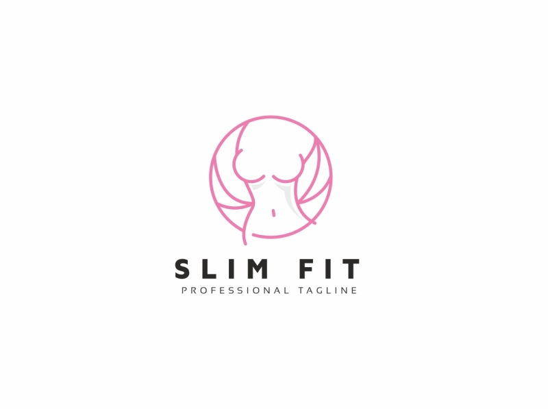Slim Fit Logo by iRussu on Dribbble