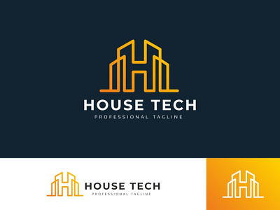 House Tech H Letter Logo