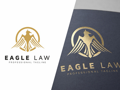 Eagle Law Logo animals automotive bird boutique crest crown design eagle fly gold heraldry hotel identity inspiration king luxury medieval military phoenix