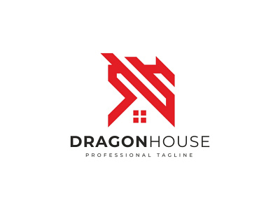 Dragon House Logo accommodation apartment apartments building team business city company concept construction contemporary design developer development dragon floors grounds home insurance hotel house housing