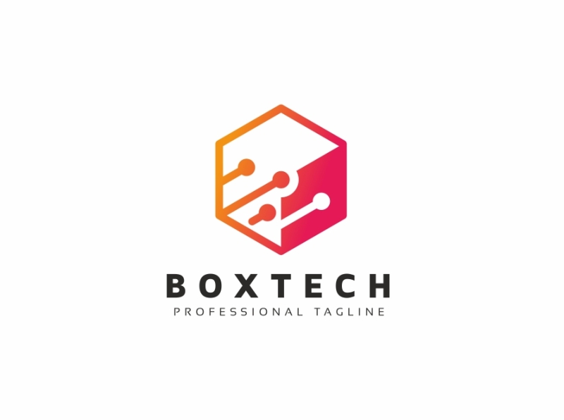 Hexagon Tech Logo by iRussu on Dribbble