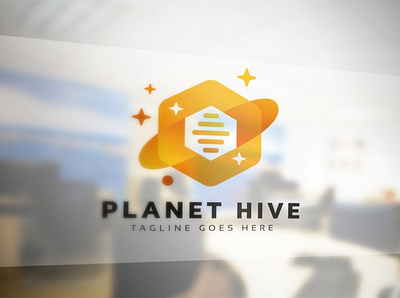 Digital Hive Logo abstract art background bee business concept creative design digital element graphic hexagon hive honey honeycomb icon illustration isolated logo logotype