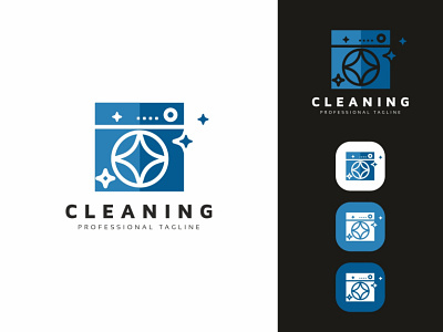 Cleaning Logo branding broom bubble business clean cleaning colorful glistened housekeeping logo maid modern neat orange professional satisfaction shiny simple