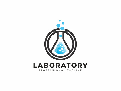 Chemical Lab Logo bio blue brand branding bubbles chemic chemical clean corporate dot eco experiment green identity lab laboratory media science tech technology