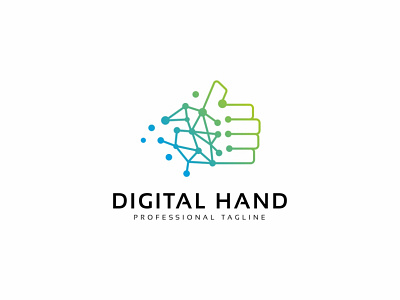 Digital Hand Logo mobile