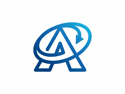 A Letter Arrow Logo