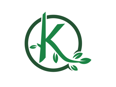 K Letter Nature Logo by iRussu on Dribbble