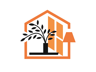 Decor Home Logo brand corporate creative illustration lamp media plan web