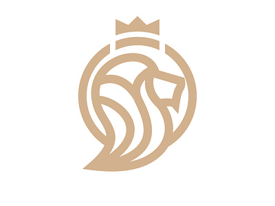 Royal Lion Logo brand branding corporate design illustration media royalty triangle triangulation ui valiant