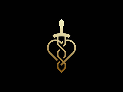 Heart Sword Logo sword