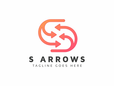 S Letter Arrows Logo s