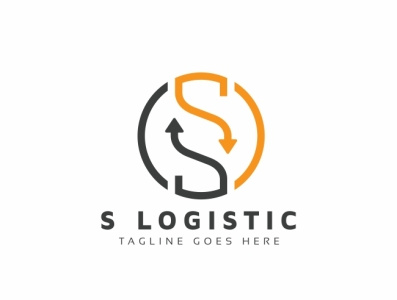 S Letter Logistic Logo multiple