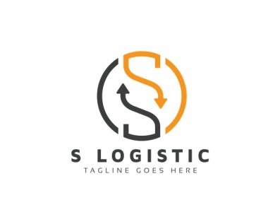 S Letter Logistic Logo