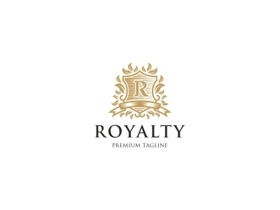 Royalty Logo Template luxury majestic majesty ornament queen r letter real estate royal royal logo royalty salon swir
