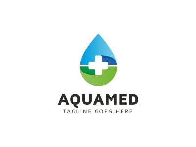 Aqua Logo aqua aquatic blue cold drop eco fluid fresh green liquid liquor nature
