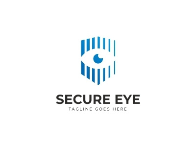 Secure Eye Logo broadcast camera cctv defence eye eye care guard health healthcare image lens movie multimedia photo photographer photography protection safety secure security